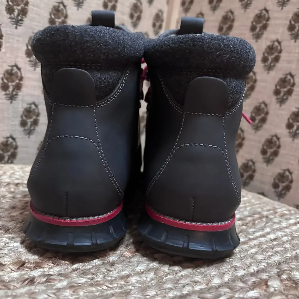 Cole Haan Zerogrand Waterproof Grey sz11 Nubuck Leather Hiker Boots Gorpcore